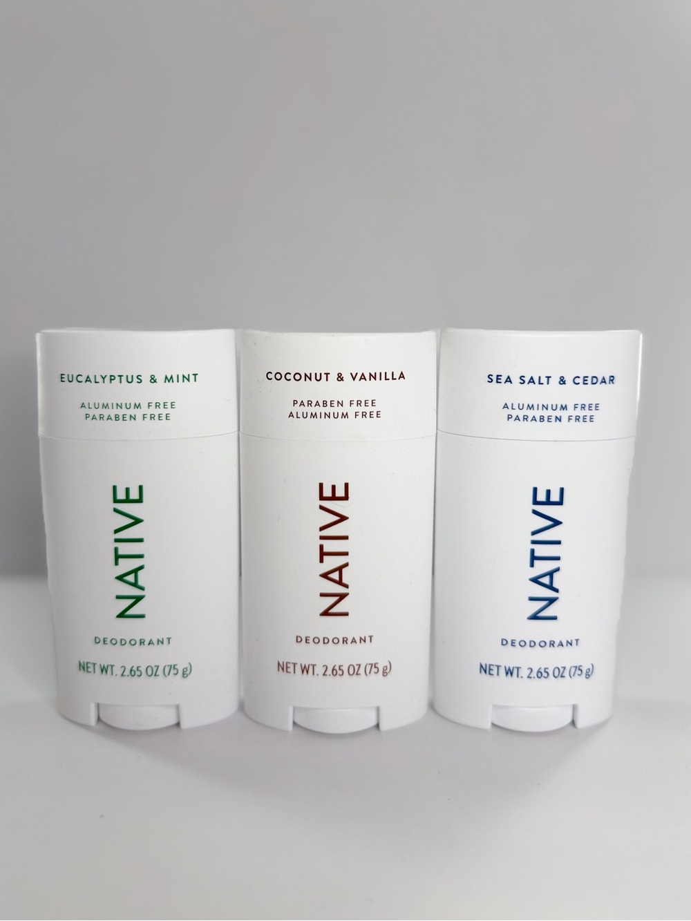 NATIVE Deodorant Stick Discovery 3-Pack Bestseller